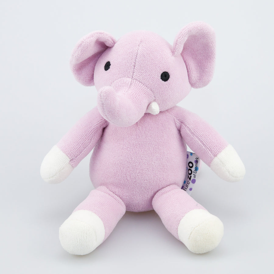 natureZOO Kuscheltier Elefant klein rosa - Bio-Nickistoff