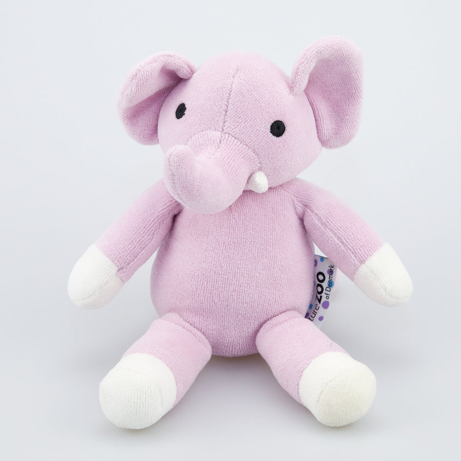 natureZOO Kuscheltier Elefant klein rosa - Bio-Nickistoff