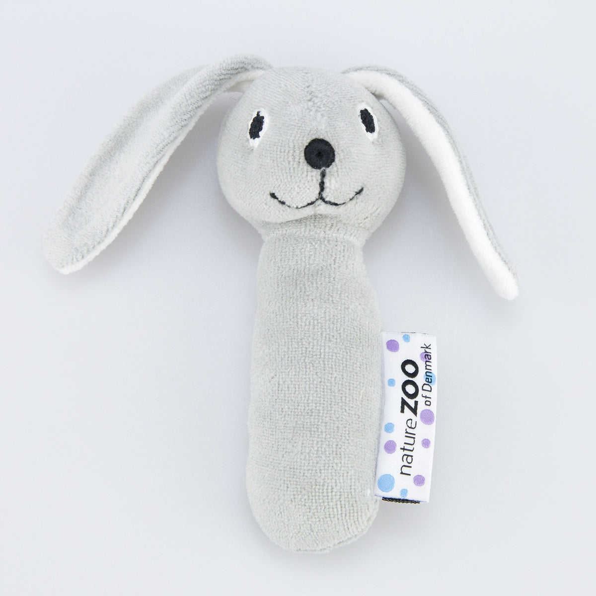 Rassel Hase grau von natureZOO of Denmark · Bio Spielzeug