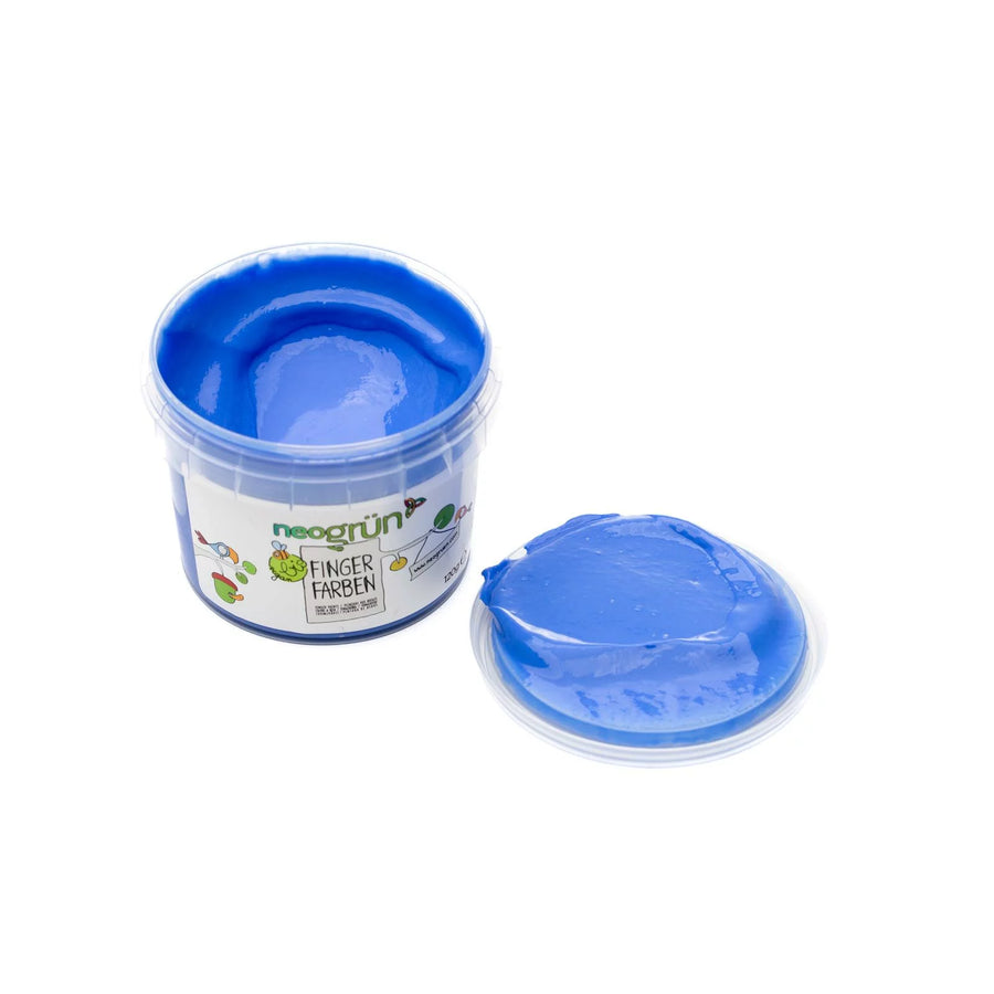 Fingerfarbe Blau